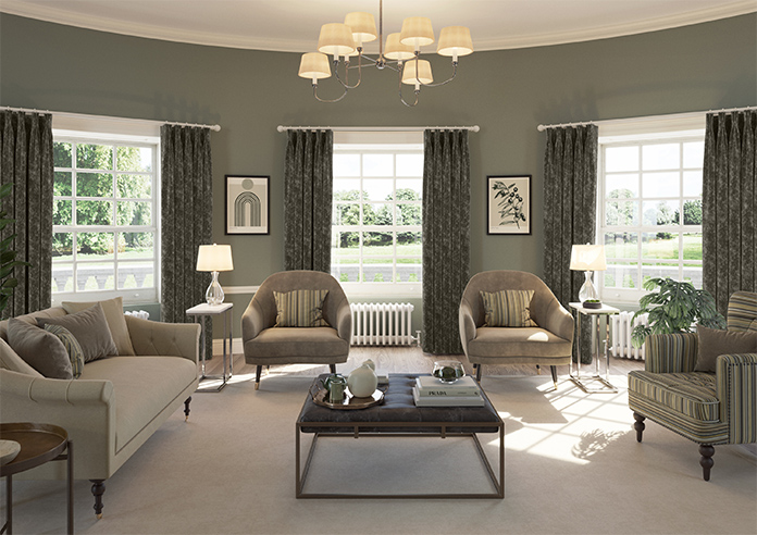 Caen Chenille, Grey - Made to Measure Curtains - Image 14